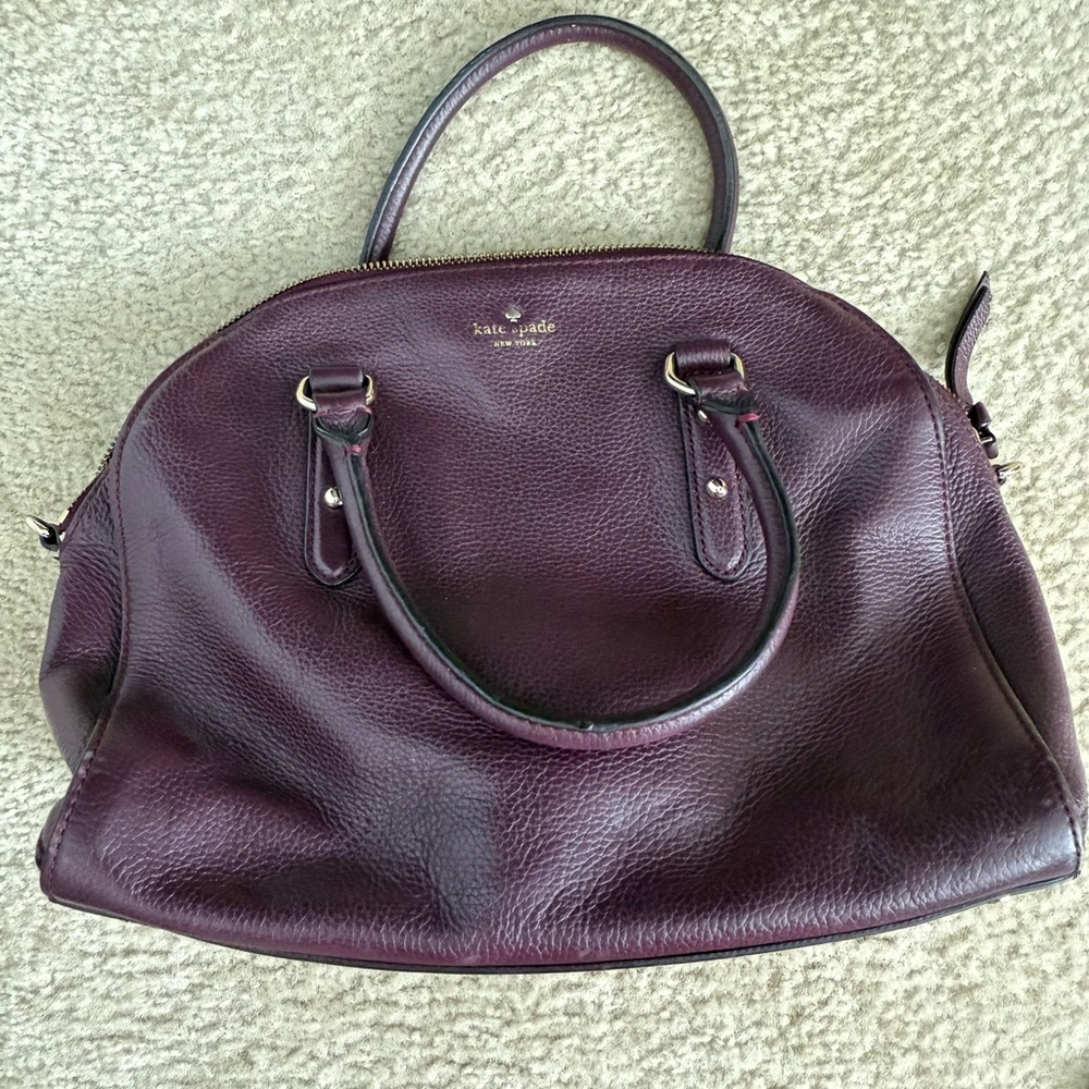 Kate Spade Deep Purple Satchel